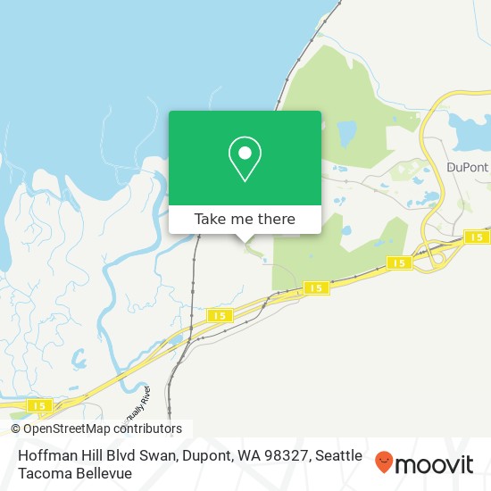 Mapa de Hoffman Hill Blvd Swan, Dupont, WA 98327