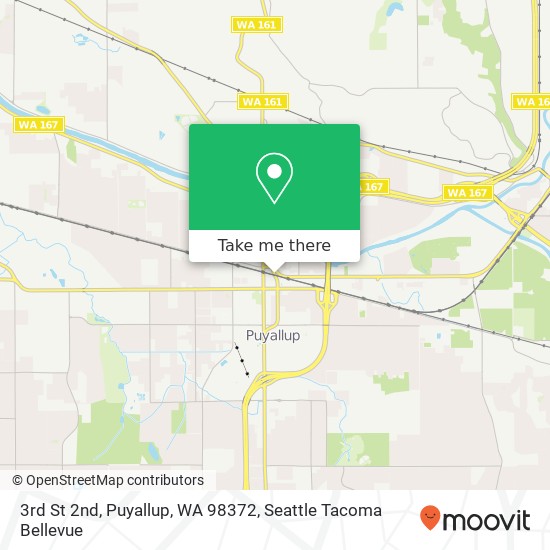 Mapa de 3rd St 2nd, Puyallup, WA 98372