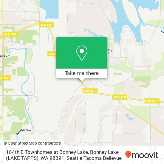 184th E Townhomes at Bonney Lake, Bonney Lake (LAKE TAPPS), WA 98391 map