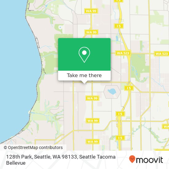 Mapa de 128th Park, Seattle, WA 98133