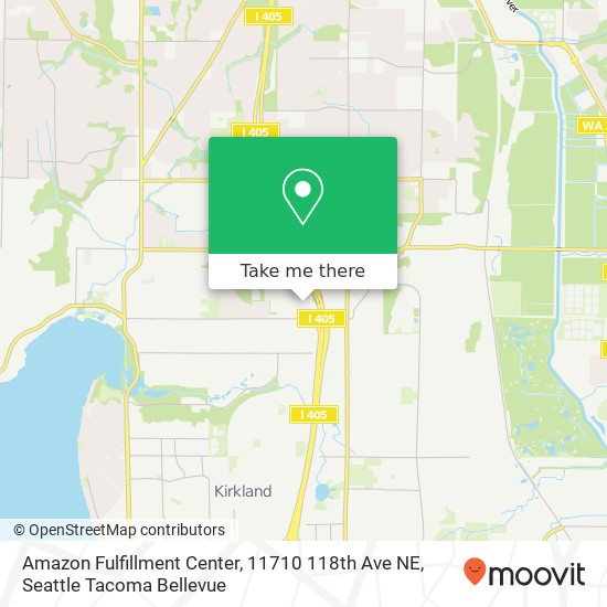 Mapa de Amazon Fulfillment Center, 11710 118th Ave NE