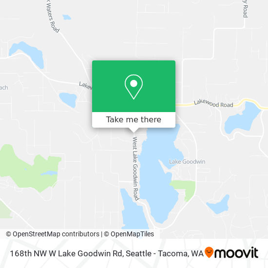 168th NW W Lake Goodwin Rd map