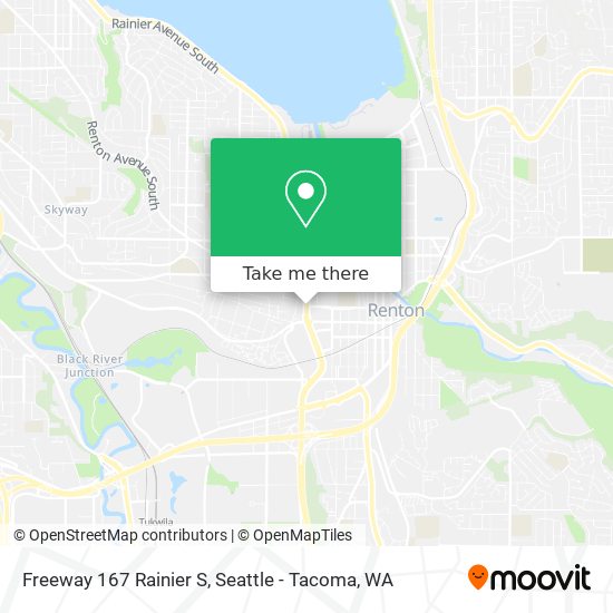 Mapa de Freeway 167 Rainier S
