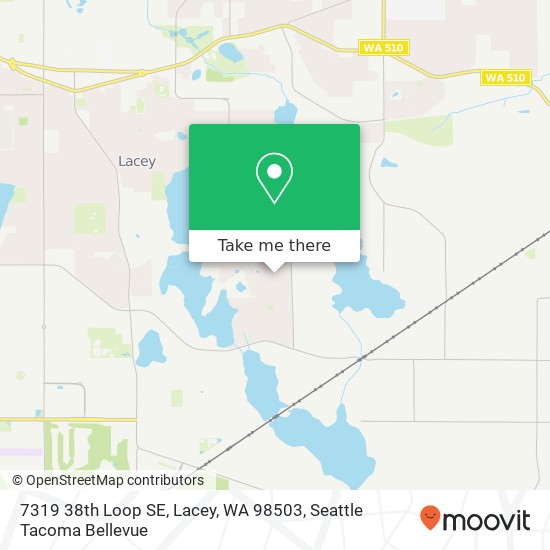 Mapa de 7319 38th Loop SE, Lacey, WA 98503