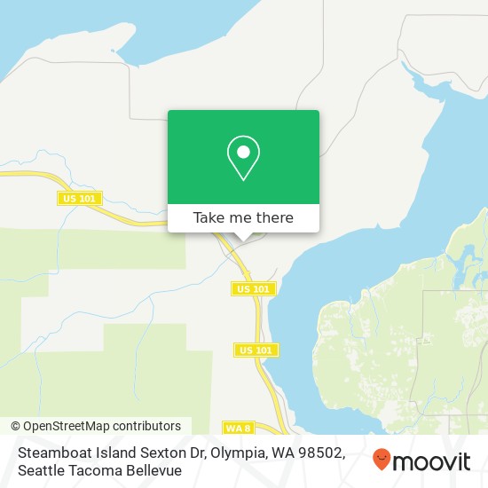 Mapa de Steamboat Island Sexton Dr, Olympia, WA 98502
