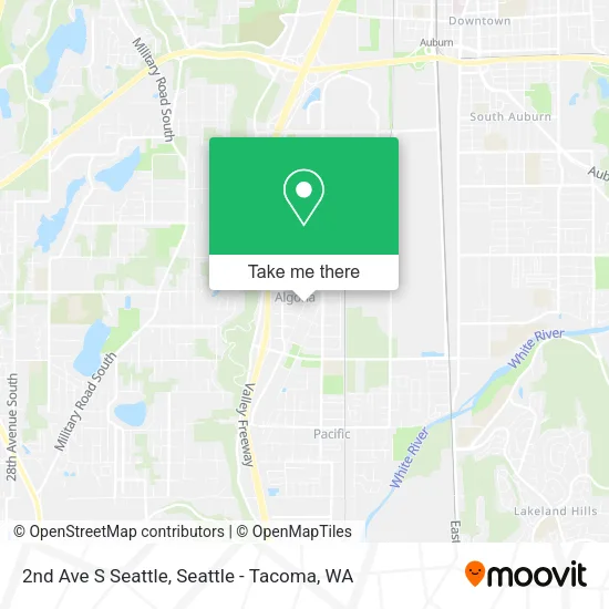 Mapa de 2nd Ave S Seattle