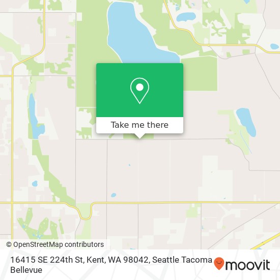 Mapa de 16415 SE 224th St, Kent, WA 98042