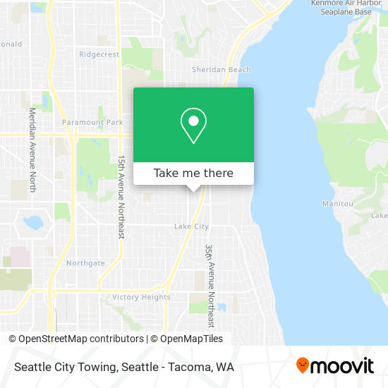 Mapa de Seattle City Towing