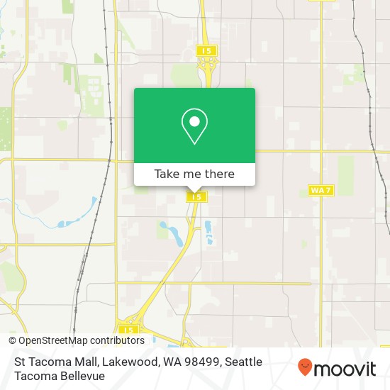 Mapa de St Tacoma Mall, Lakewood, WA 98499