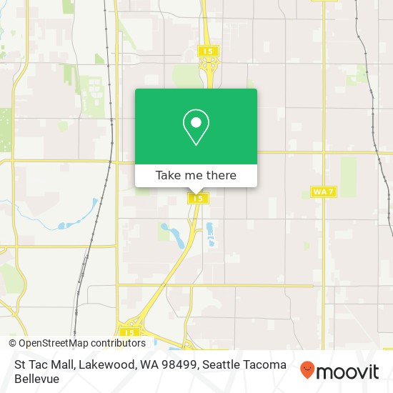 Mapa de St Tac Mall, Lakewood, WA 98499