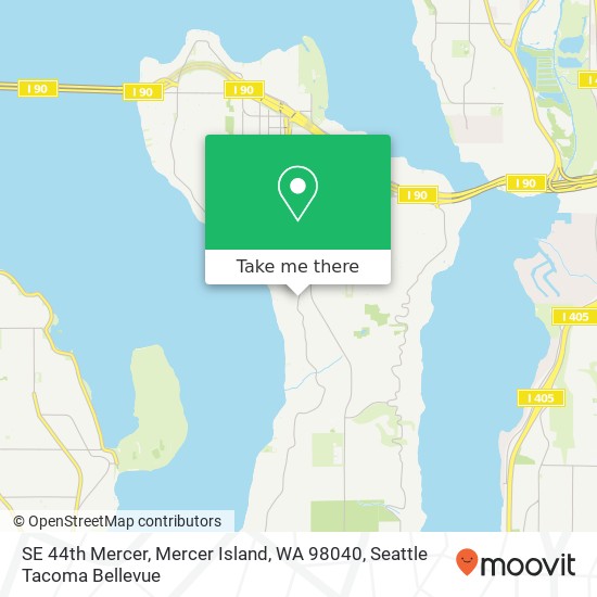 SE 44th Mercer, Mercer Island, WA 98040 map