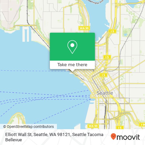 Mapa de Elliott Wall St, Seattle, WA 98121