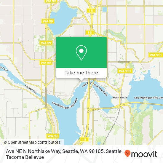 Ave NE N Northlake Way, Seattle, WA 98105 map