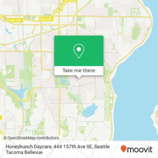 Mapa de Honeybunch Daycare, 444 157th Ave SE
