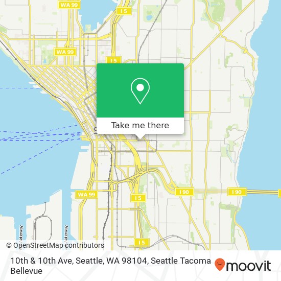 Mapa de 10th & 10th Ave, Seattle, WA 98104