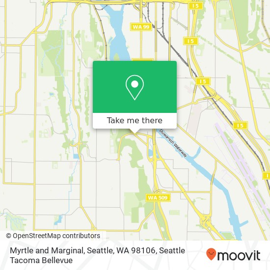Myrtle and Marginal, Seattle, WA 98106 map
