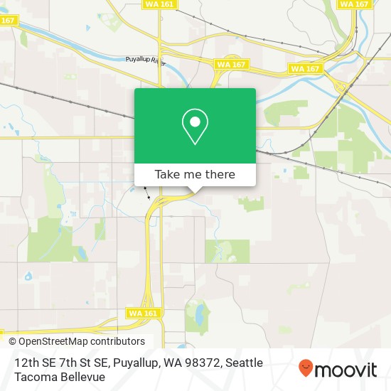 Mapa de 12th SE 7th St SE, Puyallup, WA 98372