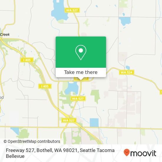 Freeway 527, Bothell, WA 98021 map