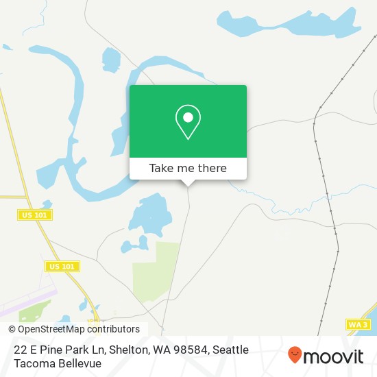 22 E Pine Park Ln, Shelton, WA 98584 map