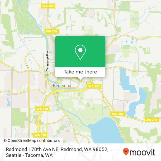 Redmond 170th Ave NE, Redmond, WA 98052 map