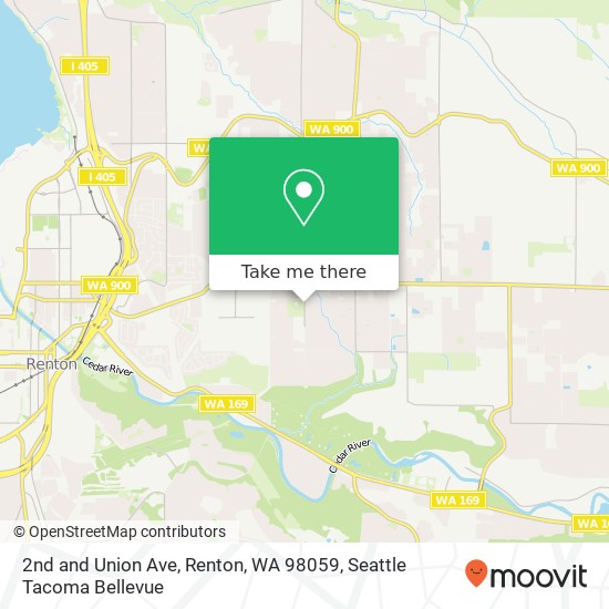 2nd and Union Ave, Renton, WA 98059 map