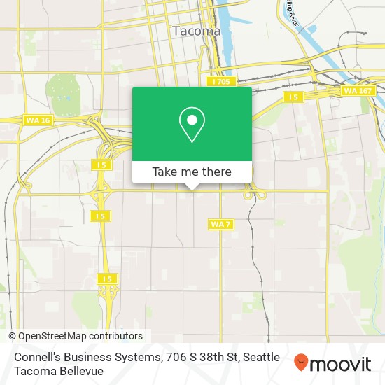 Mapa de Connell's Business Systems, 706 S 38th St