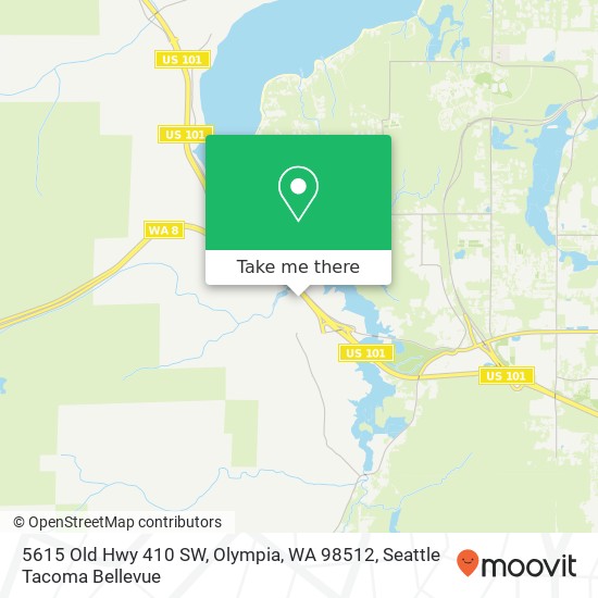 Mapa de 5615 Old Hwy 410 SW, Olympia, WA 98512