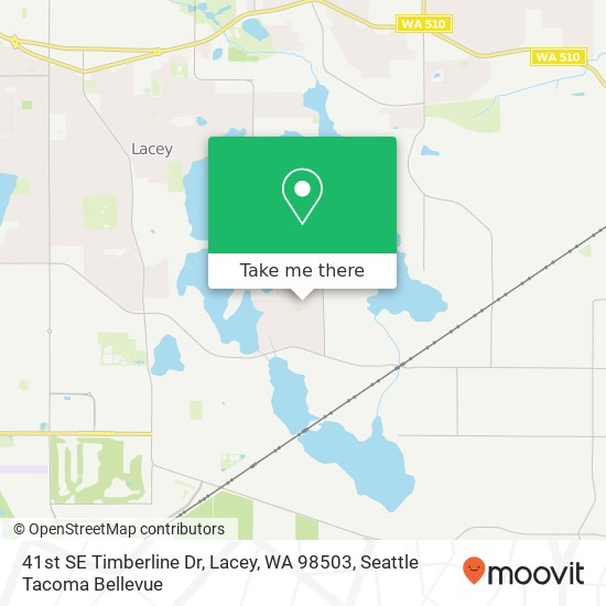 Mapa de 41st SE Timberline Dr, Lacey, WA 98503