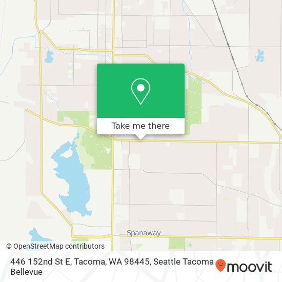 Mapa de 446 152nd St E, Tacoma, WA 98445