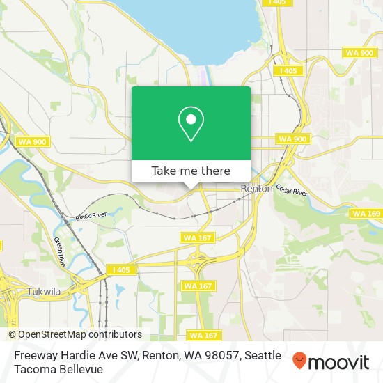 Mapa de Freeway  Hardie Ave SW, Renton, WA 98057