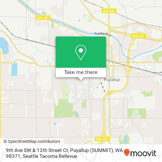 9th Ave SW & 12th Street Ct, Puyallup (SUMMIT), WA 98371 map