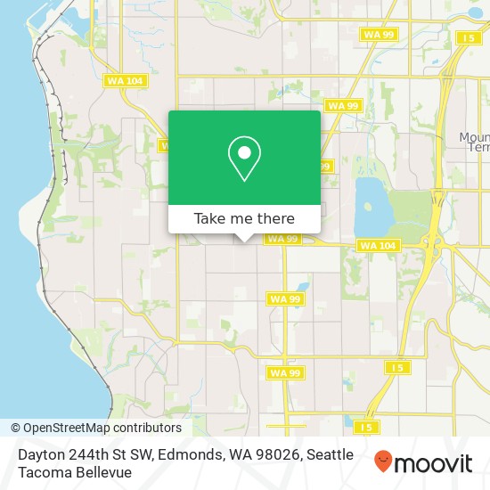 Mapa de Dayton 244th St SW, Edmonds, WA 98026