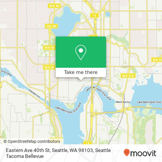 Eastern Ave 40th St, Seattle, WA 98103 map