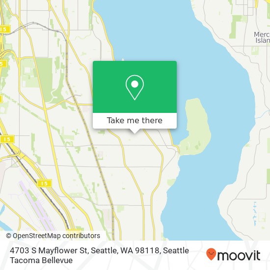 Mapa de 4703 S Mayflower St, Seattle, WA 98118