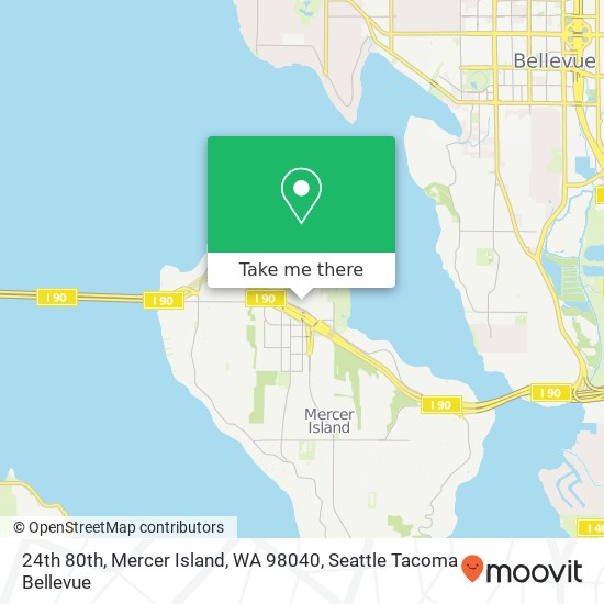 24th 80th, Mercer Island, WA 98040 map