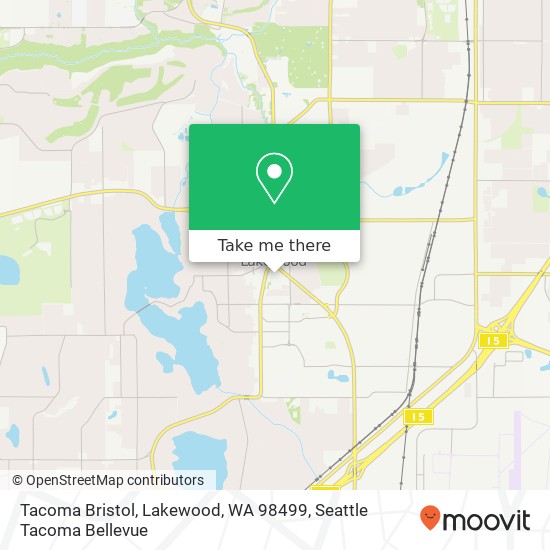 Mapa de Tacoma Bristol, Lakewood, WA 98499