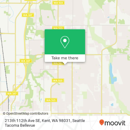 213th 112th Ave SE, Kent, WA 98031 map