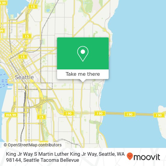 Mapa de King Jr Way S Martin Luther King Jr Way, Seattle, WA 98144