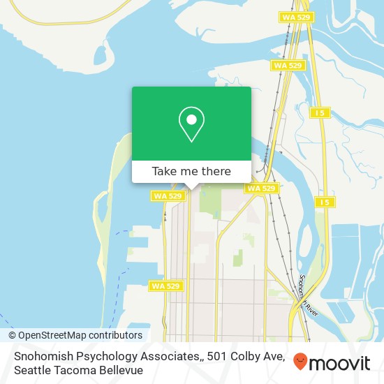 Mapa de Snohomish Psychology Associates,, 501 Colby Ave