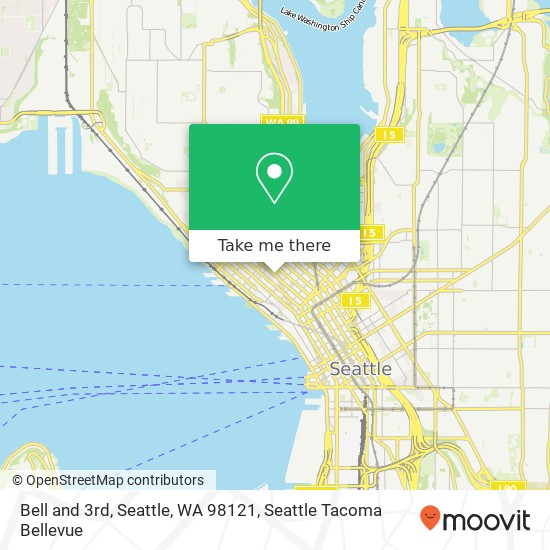 Mapa de Bell and 3rd, Seattle, WA 98121