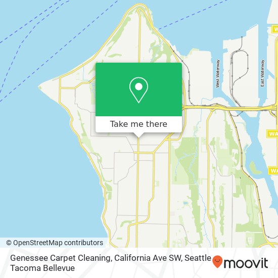 Mapa de Genessee Carpet Cleaning, California Ave SW