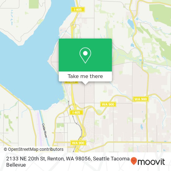 2133 NE 20th St, Renton, WA 98056 map