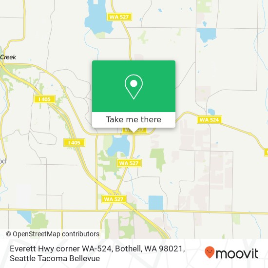 Mapa de Everett Hwy corner WA-524, Bothell, WA 98021