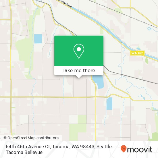 Mapa de 64th 46th Avenue Ct, Tacoma, WA 98443
