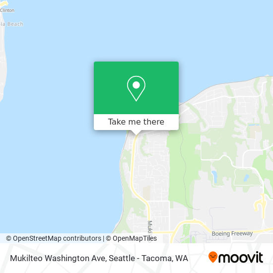 Mukilteo Washington Ave map