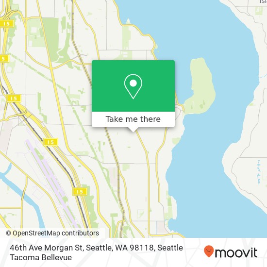 46th Ave Morgan St, Seattle, WA 98118 map