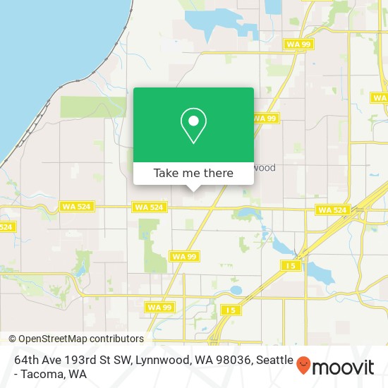 64th Ave 193rd St SW, Lynnwood, WA 98036 map