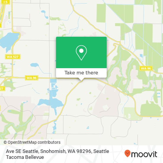 Mapa de Ave SE Seattle, Snohomish, WA 98296