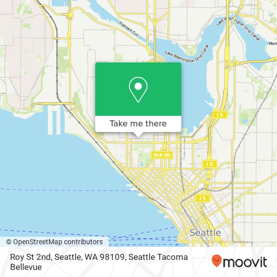 Mapa de Roy St 2nd, Seattle, WA 98109