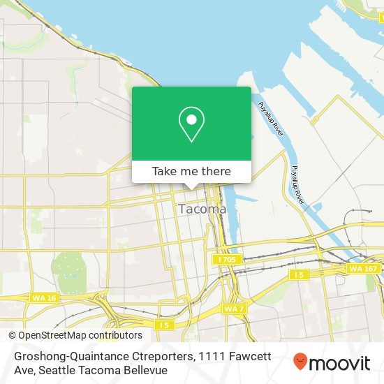 Mapa de Groshong-Quaintance Ctreporters, 1111 Fawcett Ave